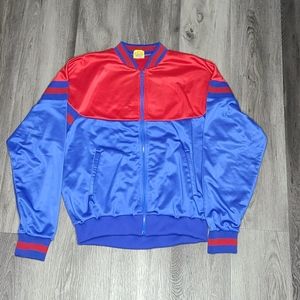 Bright Red and Blue Vintage Action Jacket